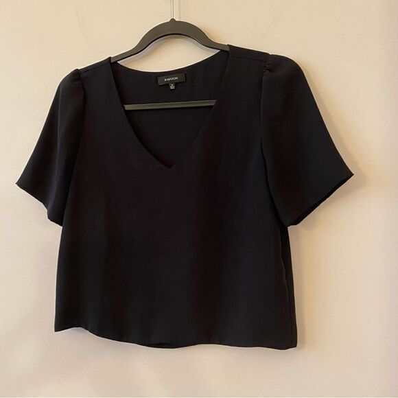 Aritzia-Babaton Black Randy Blouse (Size:XS) - Picture 5 of 10